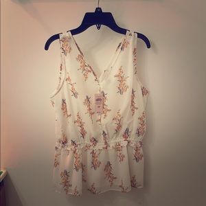 Ann Taylor Floral Tank